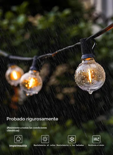 Vista 4 de Brightown Candelabra - Lote de 25 bombillas G40 con rosca, luz clara, con forma de globo Luz LED