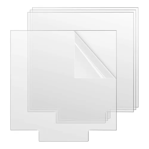 Vista 13 de Gartful 4 piezas de láminas acrílicas para base de luz, tablero de plexiglás transparente fundido, panel de vidrio de plástico de 0.08" (2mm)