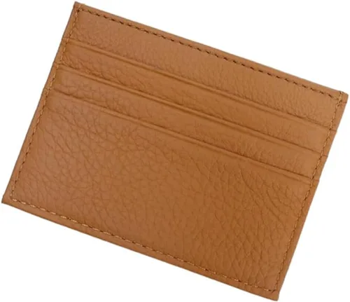 Vista 13 de Cartera Delgada para Tarjetas de Crédito Ultra Delgada Cartera Larga para Tarjetas Bolsillos con Cremallera Estuche para ID Cartera Pequeña Compacta