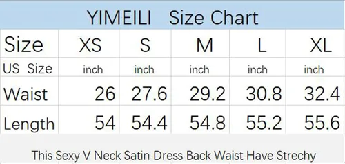 Vista 6 de vestido largo de fiesta para mujer, vestido de cóctel sexy, satinado, con cuello en V profundo, espalda descubierta y abertura (30colores, S-XXL)