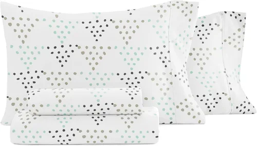 Vista 27 de Linen Market Juego de sábanas de 4 piezas tamaño matrimonial (gris claro cambray) – Duerme mejor que nunca con estas sábanas ultrasuaves y Cambray