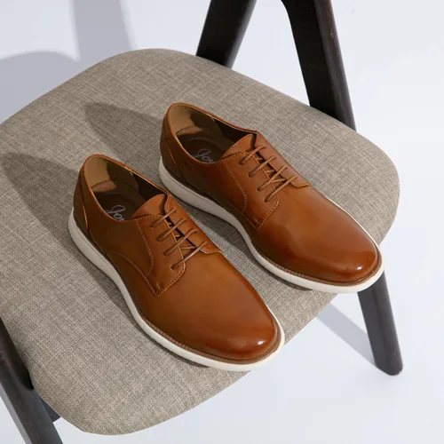 Vista 3 de Jousen Zapatos de vestir para hombre Brogue Formal con cordones Oxfords