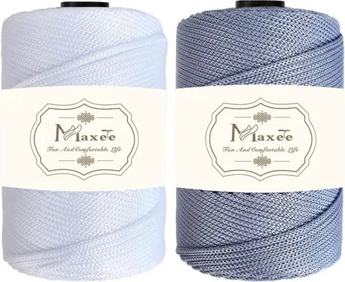 Vista 84 de Cordón de macramé de poliéster de alta calidad de 0.118 in × 218 yardas, 0.118 in, 100% polipropileno, ideal para ganchillo, ganchos de pared