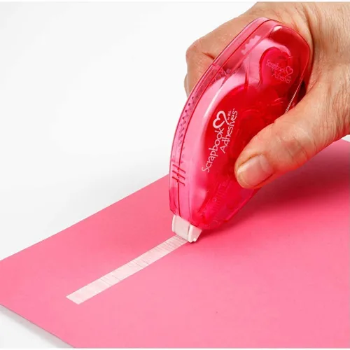 Vista 3 de Scrapbook Adhesives por 3L - EZ Runner - Aplicador adhesivo para álbumes de recortes, dispensador de cinta adhesiva de doble cara de 49 pies