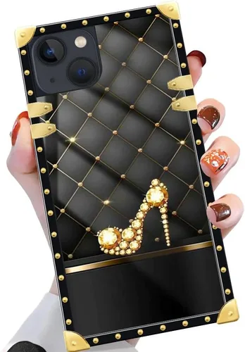Vista 115 de Funda compatible con iPhone X/Xs, TPU suave de lujo y parte trasera de policarbonato duro para niñas y mujeres, funda protectora a prueba de golpes