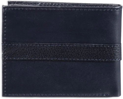 Vista 3 de Tommy Hilfiger Cartera de cuero genuino para hombre con múltiples ranuras para tarjetas