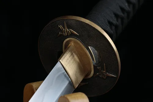 Vista 5 de Katana Aofeng - Espada Katana de 41 pulgadas, hecha a mano japonesa, práctica, acero al carbono 1095, templado/arcilla templada, espiga completa