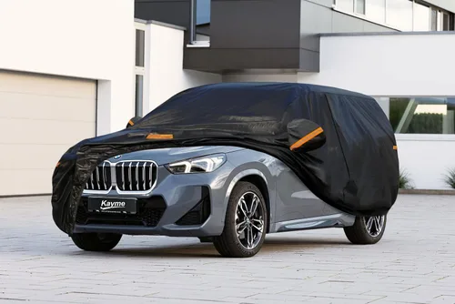 Vista 7 de Kayme Cubierta de auto SUV de 7 capas ajuste personalizado para BMW X1 (2009-2025), impermeable, para todo tipo de clima, para automóviles, cubierta