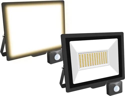 Vista 20 de Willpower 2 unids LED Floodlight 10W 1000lm LED luces de seguridad al aire libre con sensor de movimiento LED luz de trabajo IP66 impermeable PIR