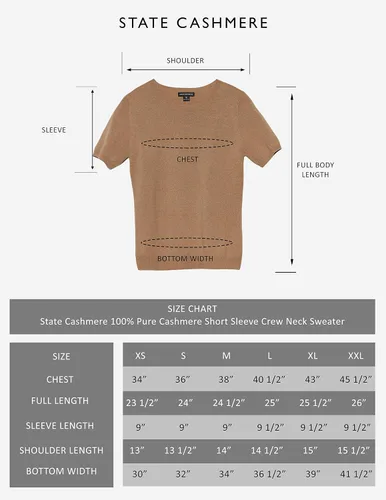 Vista 7 de State Cashmere Suéter de manga corta con cuello redondo 100% puro de cachemira clásico sin botones para mujer