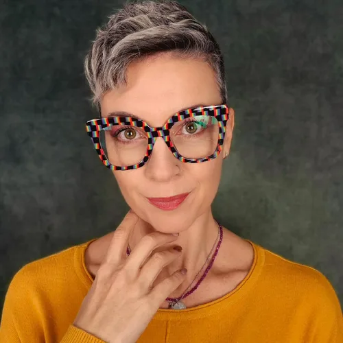 Vista 4 de Zeelool Gafas de luz azul para mujer de moda de tira cuadrada de moda gafas de computadora gafas antifatiga ocular Malcolm JGA000269-22B