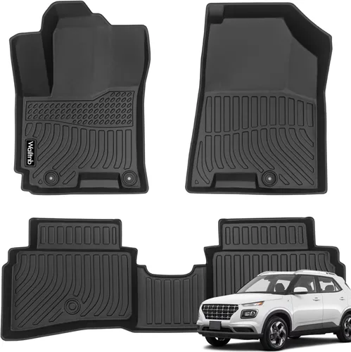 Vista 164 de Tapetes de piso para todo clima y forro de carga con respaldo para Chevrolet Suburban de 7 asientos 2021-2025 / GMC Yukon XL de 7 asientos