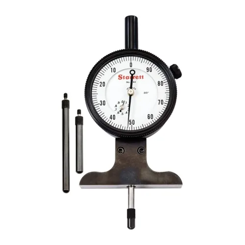 Vista 9 de Starrett Medidor de profundidad de dial, base de borde de cuchillo, rango