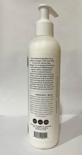 Vista 2 de Griffin Remedy Loción corporal Omega-3, aceites esenciales de incienso y MSM orgánico, ultra hidratante, todo natural, sin parabenos, sin sulfato, 8