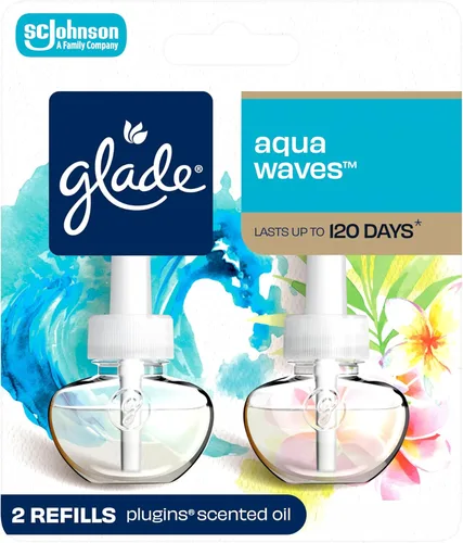 Vista 13 de Glade PlugIns Refills Air Freshener, Scented and Essential Oils for Home and Bathroom, Lavender & Vanilla , 1.34 Fl Oz, 2 Count (Pack of 1)