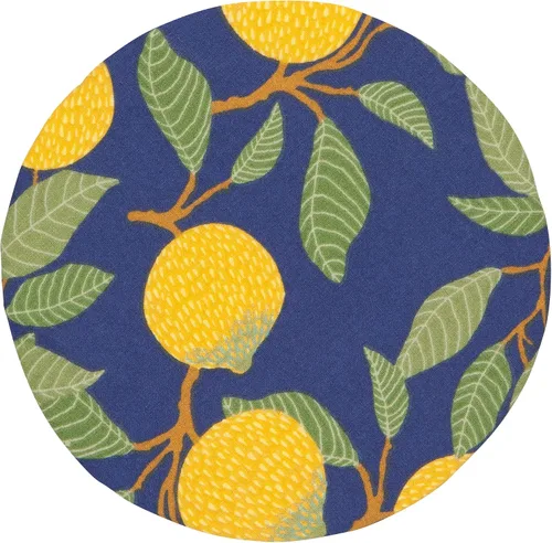 Vista 4 de Now Designs Lemons Save It - Juego de 3 fundas reutilizables de algodón para tazones y tarros de 3.5 pulgadas, 4.5 pulgadas y 6.5 pulgadas