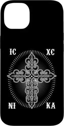 Vista 15 de IC XC Nika Cross Christogram Orthodox Christian Case for iPhone 17