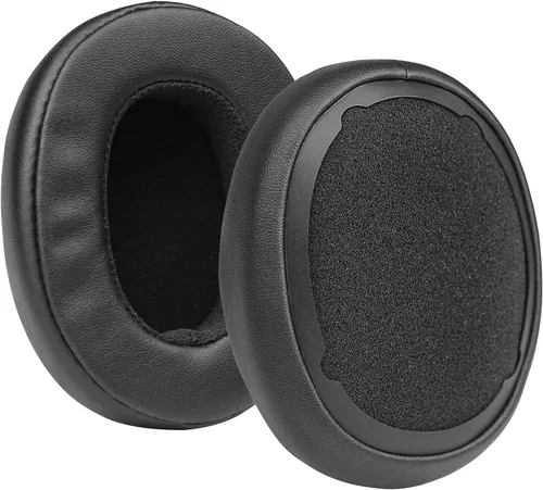 Vista 2 de MOLGRIA Almohadillas para los oídos, almohadillas de cuero de proteína de repuesto para Skullcandy Crusher Wireless Crusher Evo ANC HESH 3.0 Negro