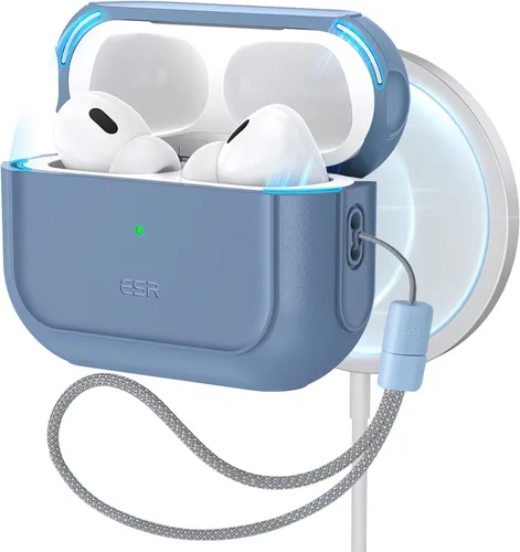Vista 13 de ESR Funda para AirPods Pro 2, compatible con Funda de Airpods Pro de 2ª/1ª generación (2023/2022/2019), compatible con MagSafe, cubierta