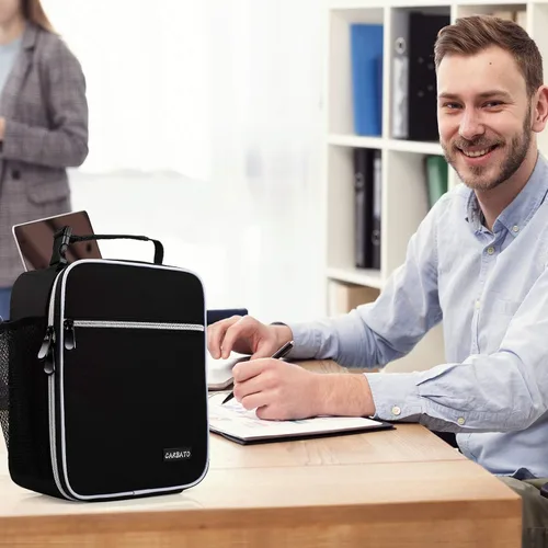 Vista 7 de Bolsa de almuerzo, caja de almuerzo aislada duradera, bolsa tipo tote reutilizable para adultos, bolsa de almuerzo para hombres, mujeres, adultos