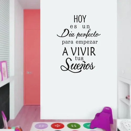 Vista 3 de BooDecal - Calcomanías de pared con cita española, 17 x 24 pulgadas