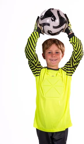 Vista 2 de Camiseta de portero acolchada en el pecho para adultosniños, codo de fútbol acolchado para jóvenesadultos, tallas de manga larga