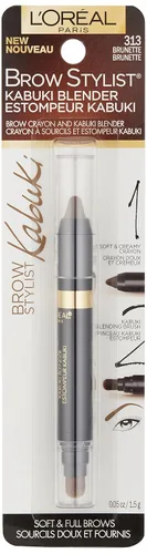 Vista 2 de Cosméticos L 'Oreal Paris Brow Stylist, mezclador de Kabuki, Castaño