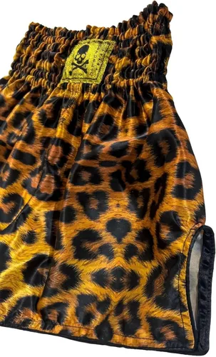 Vista 2 de The Leopard 2.0 - Pantalones cortos unisex Muay Thai Auténticos Hombres Mujeres Boxeo