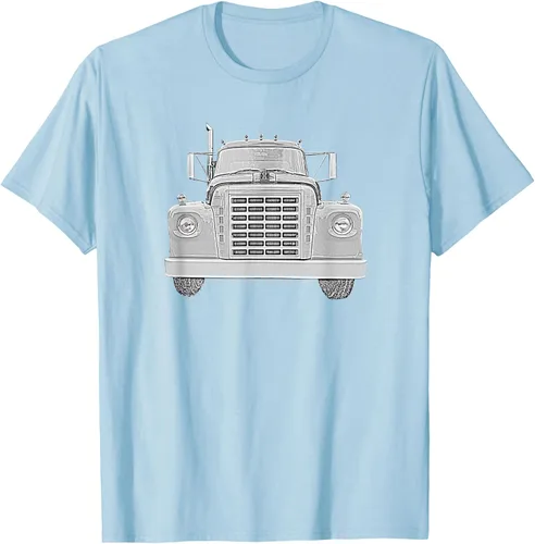 Vista 95 de Camiseta clásica de camión pesado International Harvester IH Loadstar, Negro, S