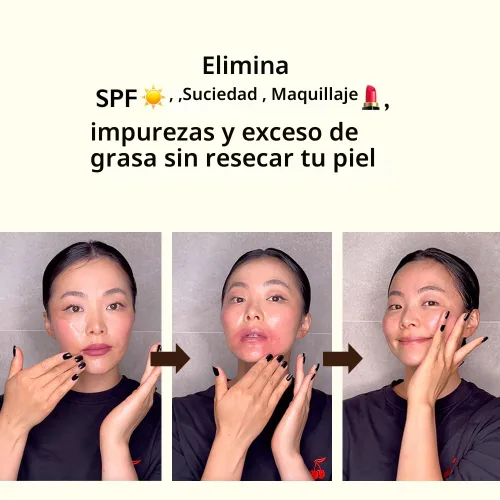 Vista 5 de HARUHARU Wonder Aceite limpiador hidratante de arroz negro, tamaño de viaje, doble limpieza, removedor de maquillaje diario, limpiador de aceite