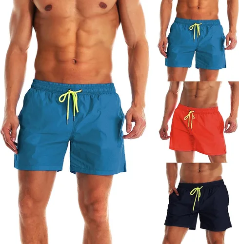 Vista 2 de JUNGE Pantalones cortos de natación Near Me Pantalones de playa para hombre, pantalones cortos de secado rápido, pantalones deportivos casuales
