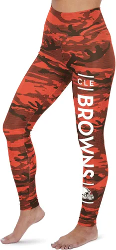 Vista 112 de Zubaz NFL Mallas para mujer de longitud completa de cintura alta básica 1.0