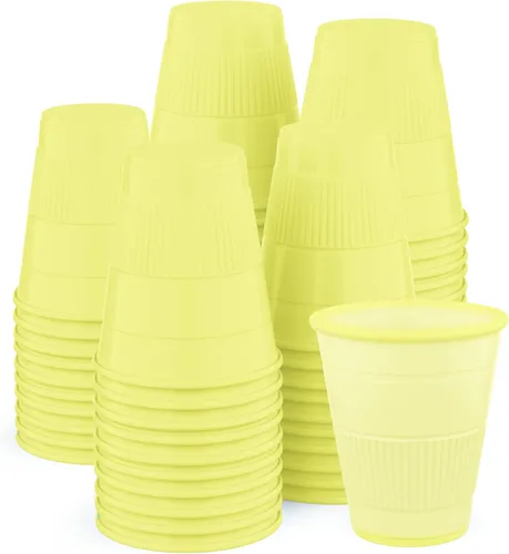 Vista 19 de Vasos desechables Paquete de 500 Vasos de baño de plástico azules de 5 onzas, perfectos para medicina, agua, enjuague, enjuague bucal, fiestas