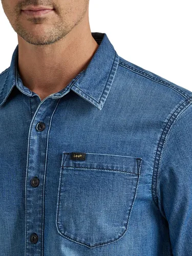 Vista 4 de Lee Men's Extreme Motion All Purpose Long Sleeve Worker Shirt