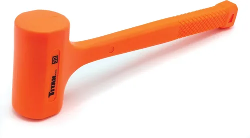 Vista 13 de Titan 63008 Martillo de Golpe Muerto de 8 onzas con Cabeza Rellena de Perdigones de Acero, Resistente a Chispas y Rebotes, Mango Texturizado Tipo