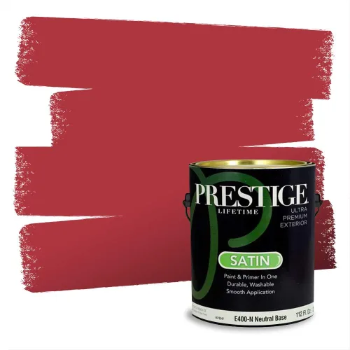 Vista 309 de Prestige Paints Pintura exterior e imprimación en uno, 1 galón, plano, coincidencia comparable de Valspar* Amber Rose*