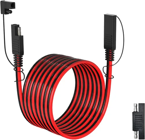 Vista 11 de ELFCULB 10AWG 1FT Cable de Extensión SAE SAE a SAE Arnés de Cable de Desconexión Rápida Conector SAE Enchufe SAE para Automotriz RV Batería Panel