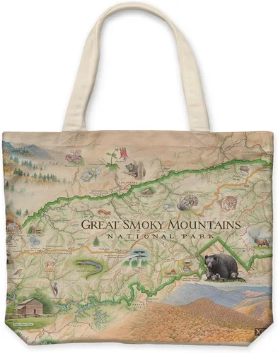 Vista 18 de Xplorer Maps Bolsa de lona con asas, bolsa de compras de comestibles de tela, bolsa reutilizable y ecológica, 100% algodón, lavable