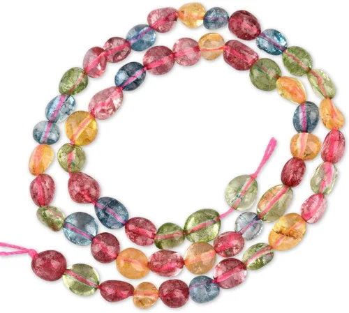 Vista 16 de HAAMIIQII - Cuentas sueltas de cristal de amatista púrpura natural de 5-8 mm, pequeñas, irregulares, en forma libre, pulidas, para hacer joyas, 38