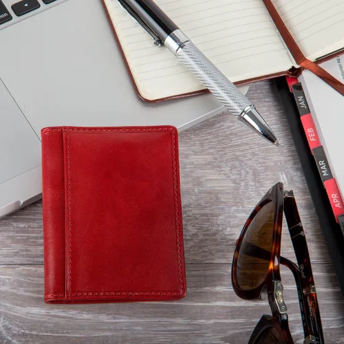 Vista 6 de Tony Perotti Billetera para hombre de cuero italiano bifold para tarjetas de crédito
