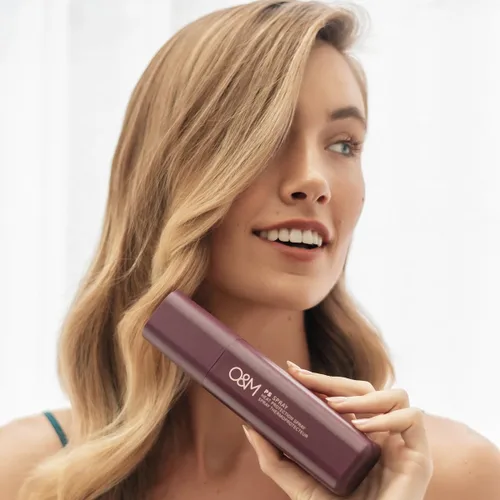 Vista 8 de O&M Spray protector de calor PS para el cabello, productos para el cabello rizado, hidrata y fortalece, laca para el cabello con protección UV