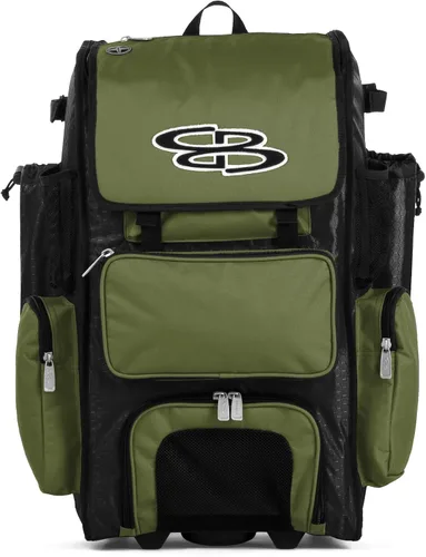 Vista 57 de Boombah Rolling Superpack - Bolsa para equipo de béisbol/sóftbol, varios colores, mango telescópico y capacidad para 4 murciélagos, versión