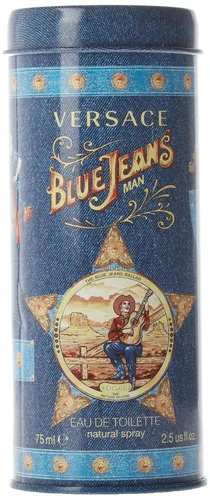 Vista 4 de Versace Blue Jeans - Eau de Toilette en espray para hombre, 2.5 onzas