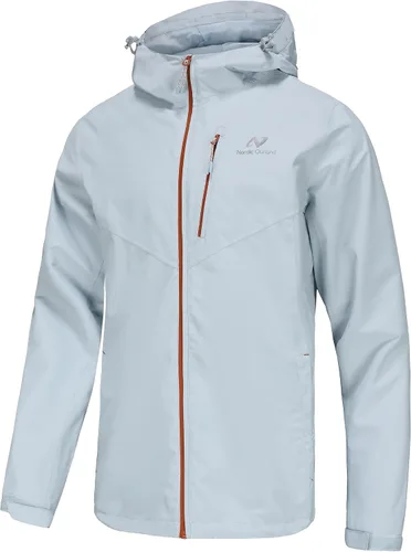 Vista 7 de Chaqueta impermeable ligera con capucha para hombre, transpirable, para senderismo de montaña al aire libre