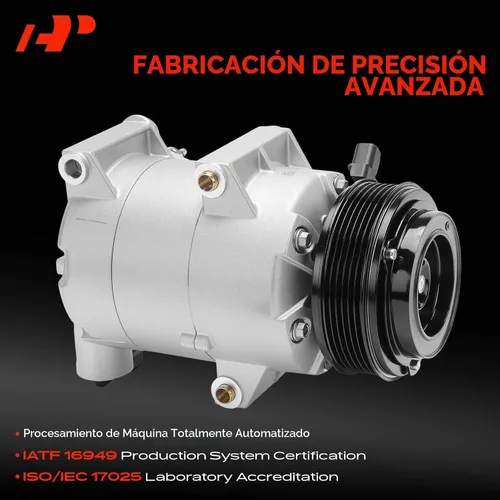 Vista 3 de Compresor de aire acondicionado A-Premium con embrague