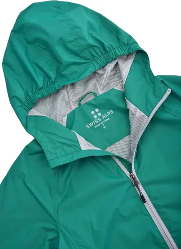 Vista 5 de Swiss Alps Chaqueta impermeable ligera resistente al viento para niños