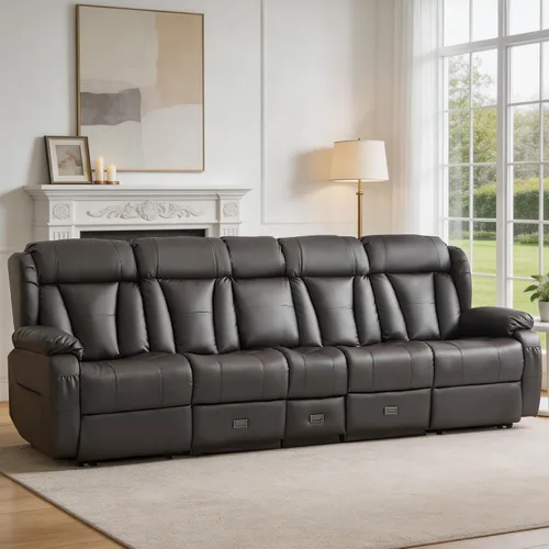 Vista 19 de Sofá biplaza reclinable manual de 59" reclinable doble para sala de estar