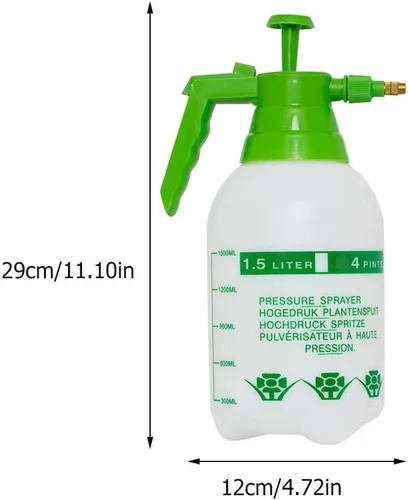 Vista 6 de VANZACK Pulverizador neumático para rociador de agua de manchas, botella rociadora de mano, rociador de jardín, botella de rociador de césped