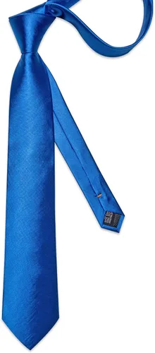 Vista 2 de DiBanGu Conjunto de gemelos de corbata de seda y bolsillo cuadrado para hombre, corbata formal