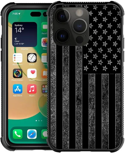 Vista 58 de ZHEGAILIAN Funda compatible con iPhone 14, funda de munición AK 47, parte trasera de vidrio templado+funda protectora de TPU de silicona suave